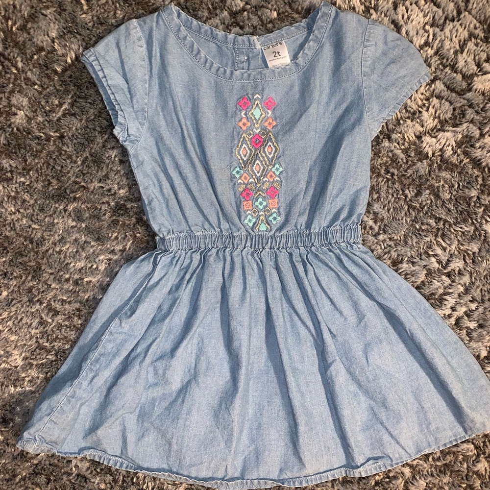 Carters 2t toddler girls denim dress